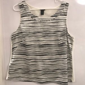 Ann Taylor Print Blouse no sleeve